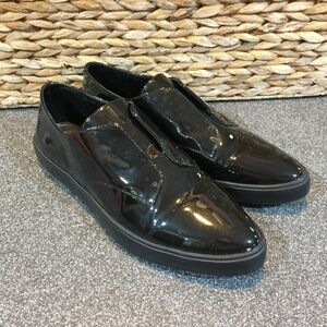 Lafayette 148 New York Black Patent Slip-On Sneakers